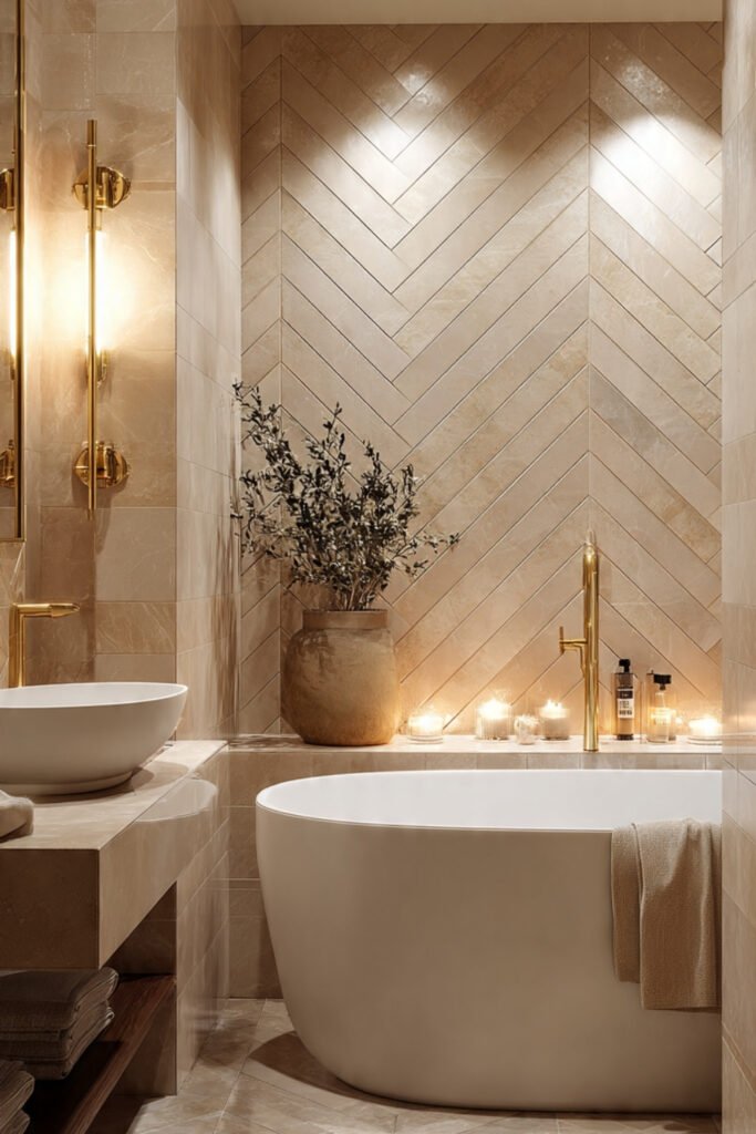 Chic Herringbone Sanctuary