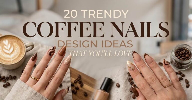 Coffee Nails design