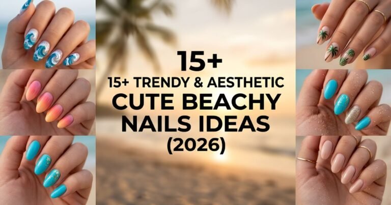 Cute beachy nails Ideas