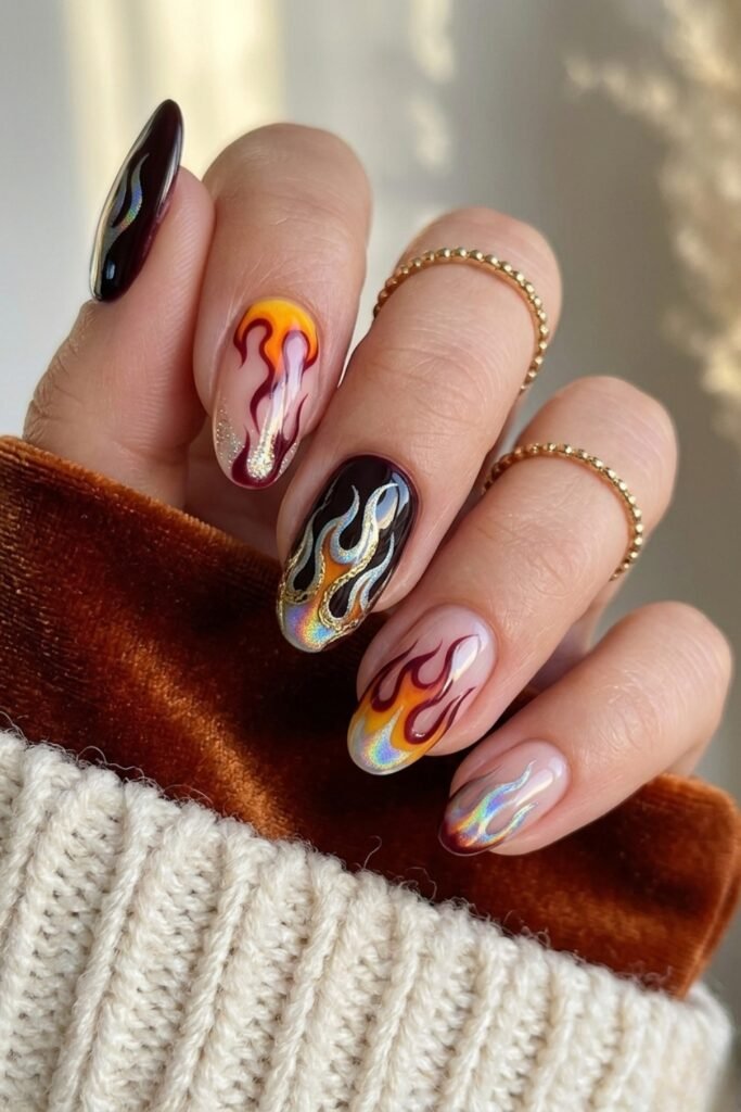 Flame Rodeo Nails 