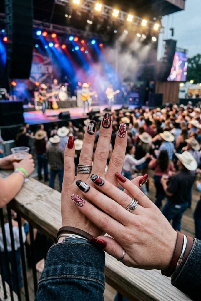 Red Hot Cowgirl Nails