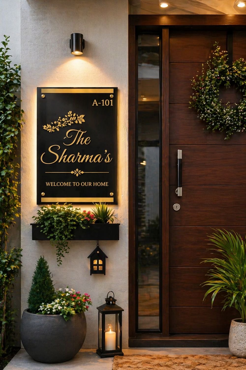 Unique Name Plate design for Home