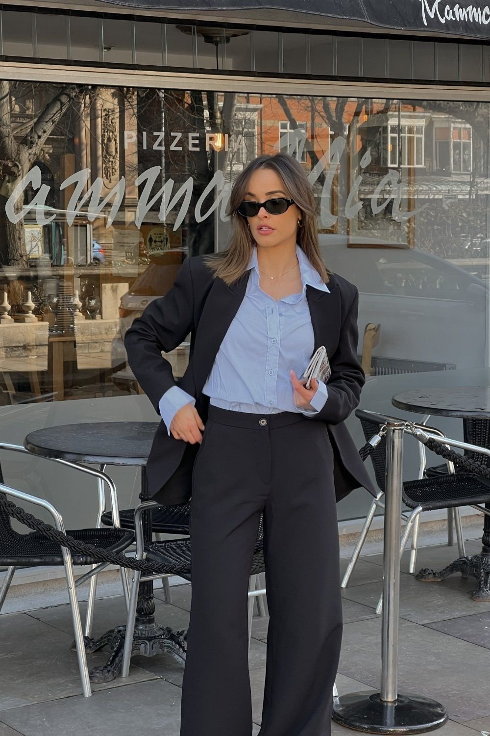 Winter business casual woman