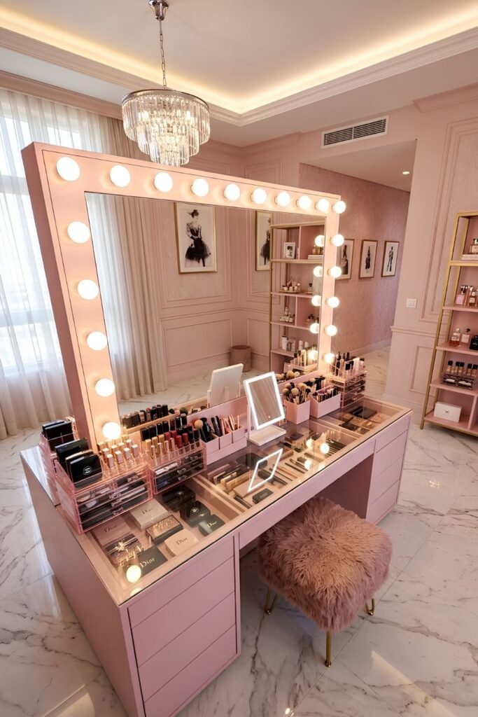 aesthetic pink room decor