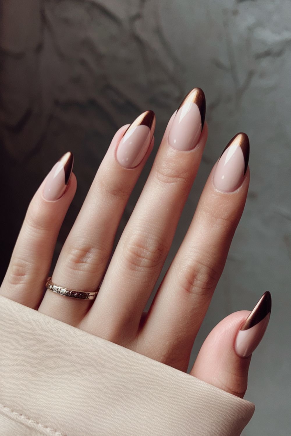 classy short square french tip nails