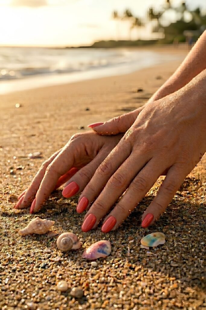 easy beach nail ideas at home