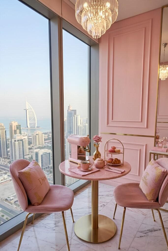 modern pink bedroom decor
