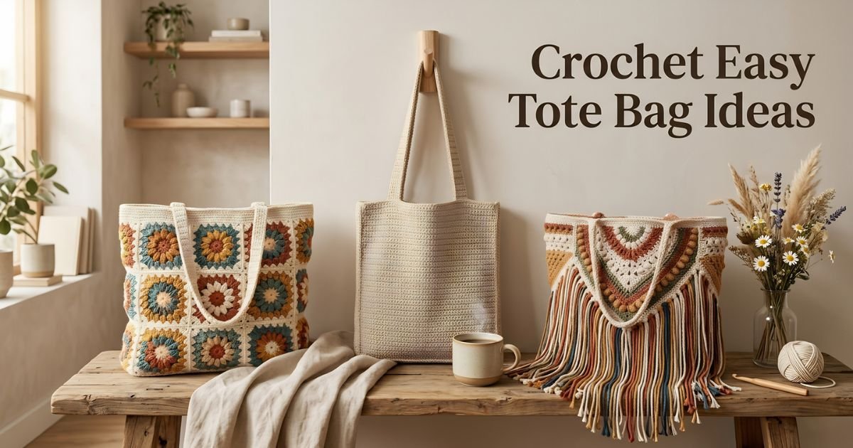 Crochet Easy Tote Bag