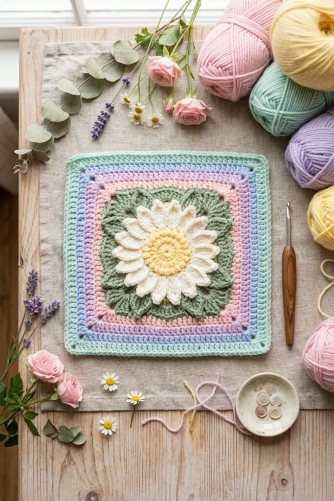 Floral Granny Squares