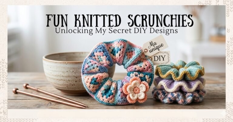 Fun Knitted Scrunchies