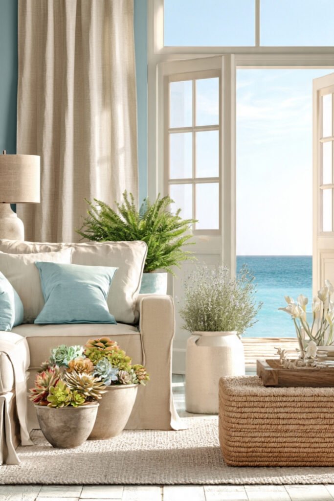 Indoors with Coastal Greenery