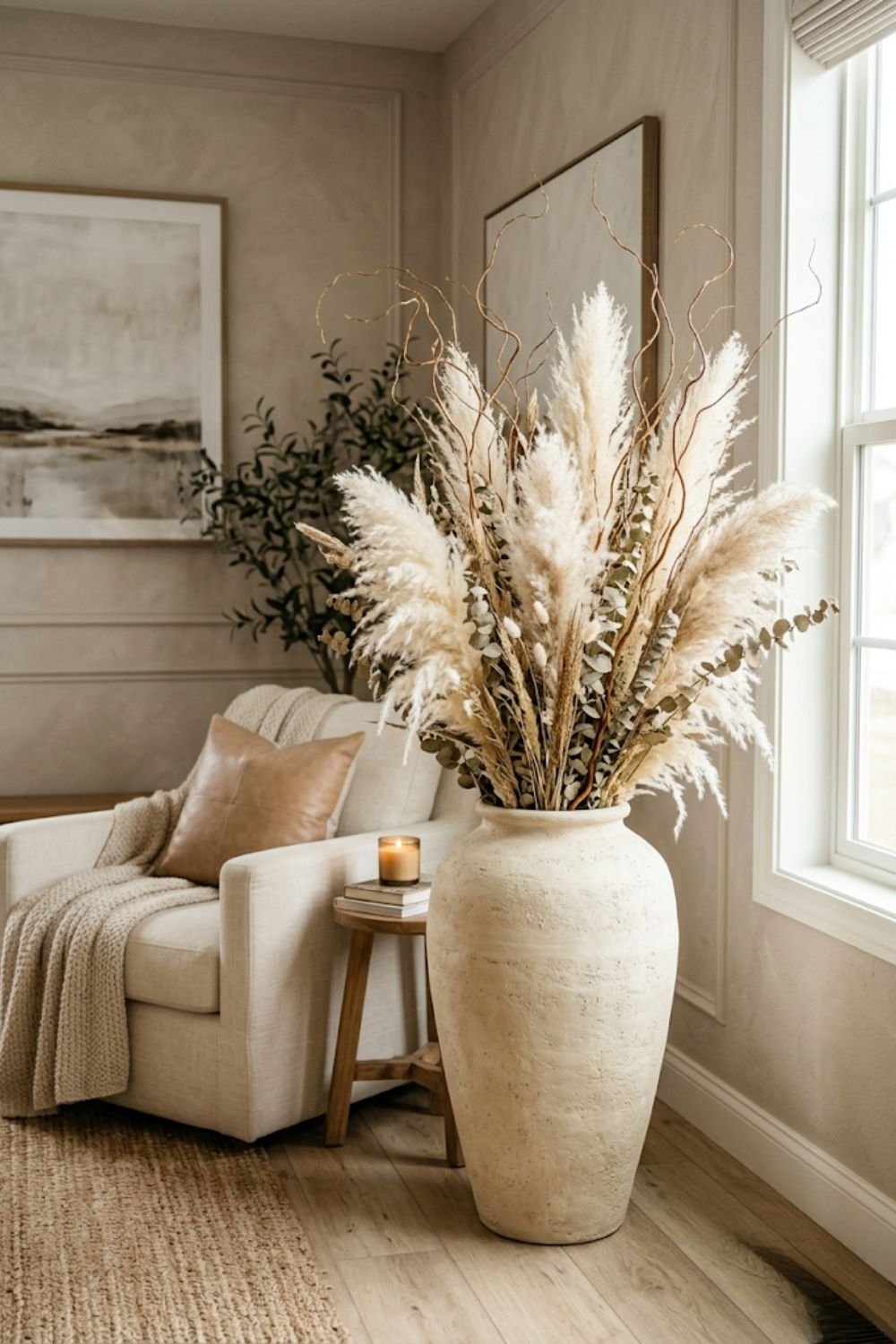 Long Flower Vase for Living room