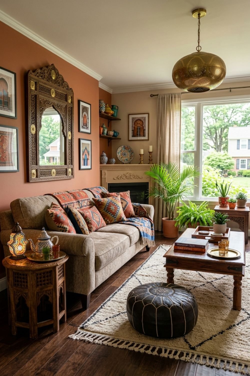 Moroccan living room modern decor