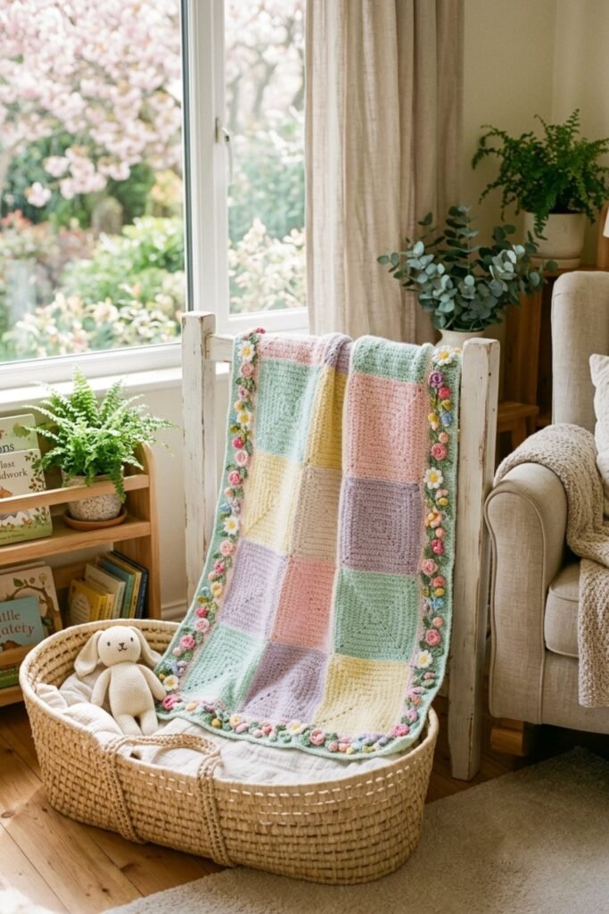_Pastel Crochet Baby Blanket