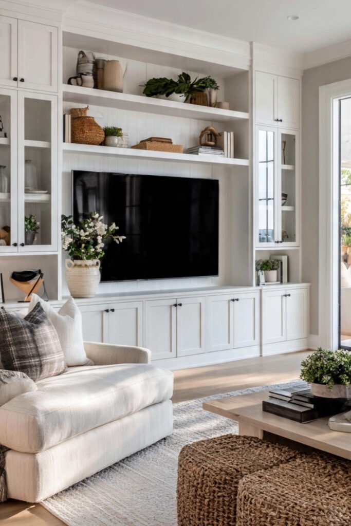Storage TV Feature Wall