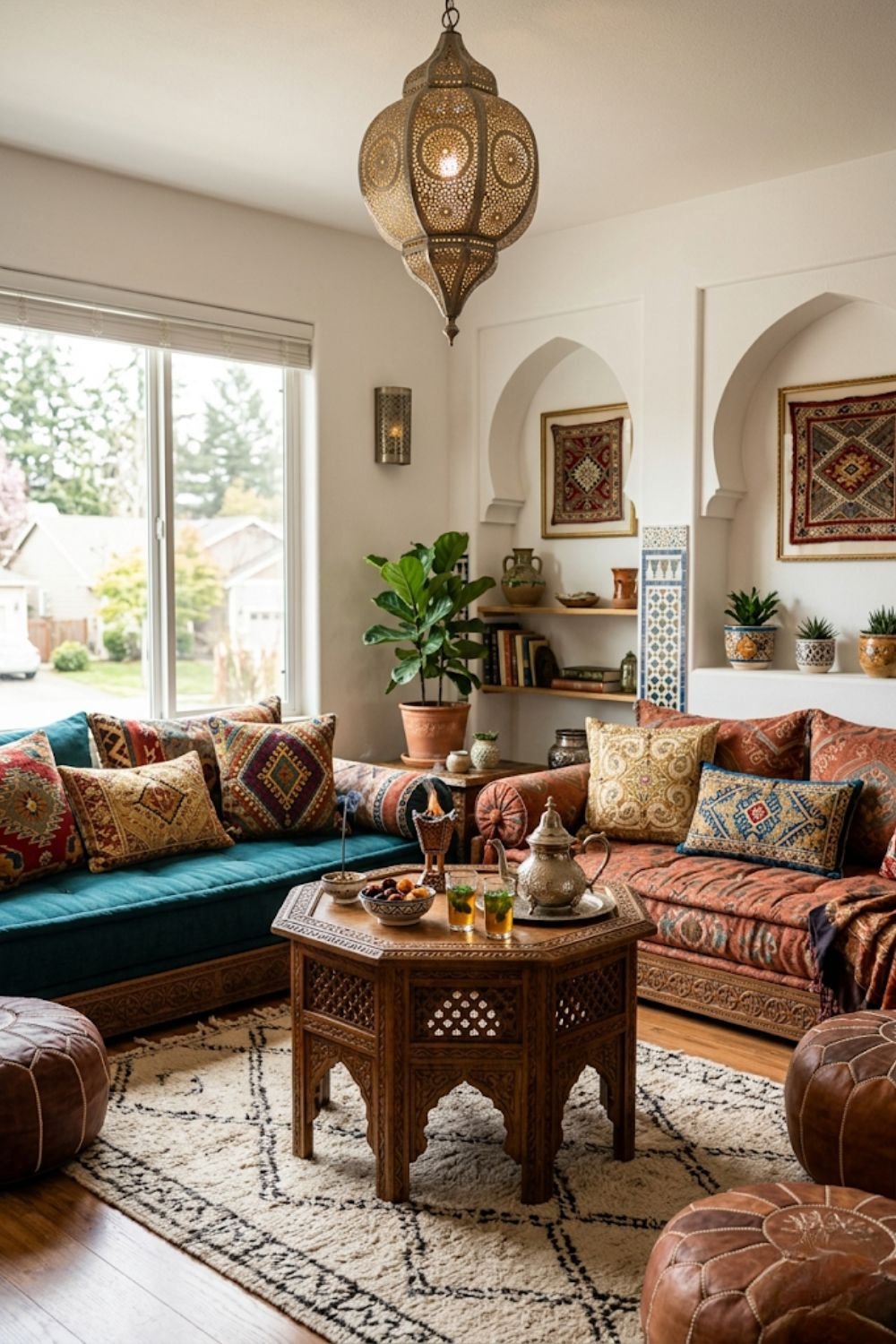 Traditional Moroccan living room