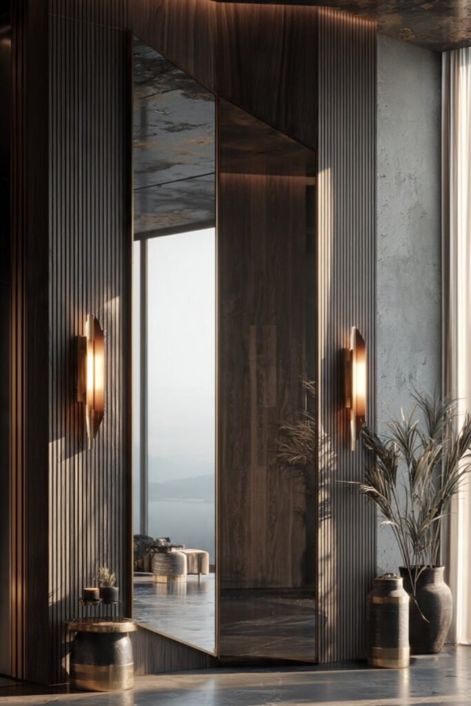 Trending corner mirror design