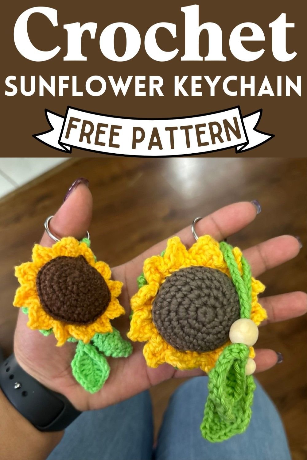 crochet sunflower bouquet tutorial