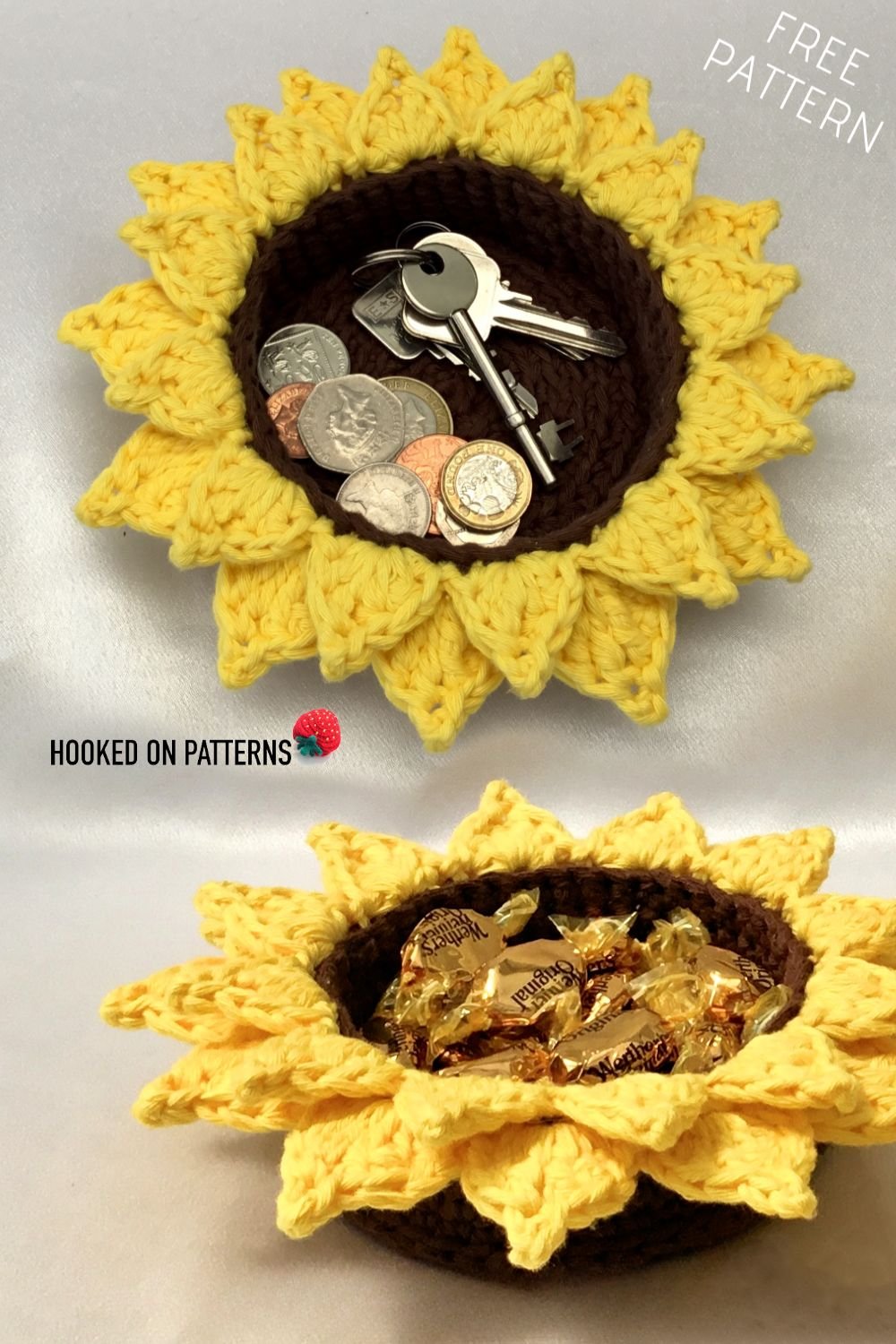 crochet sunflower wall decor