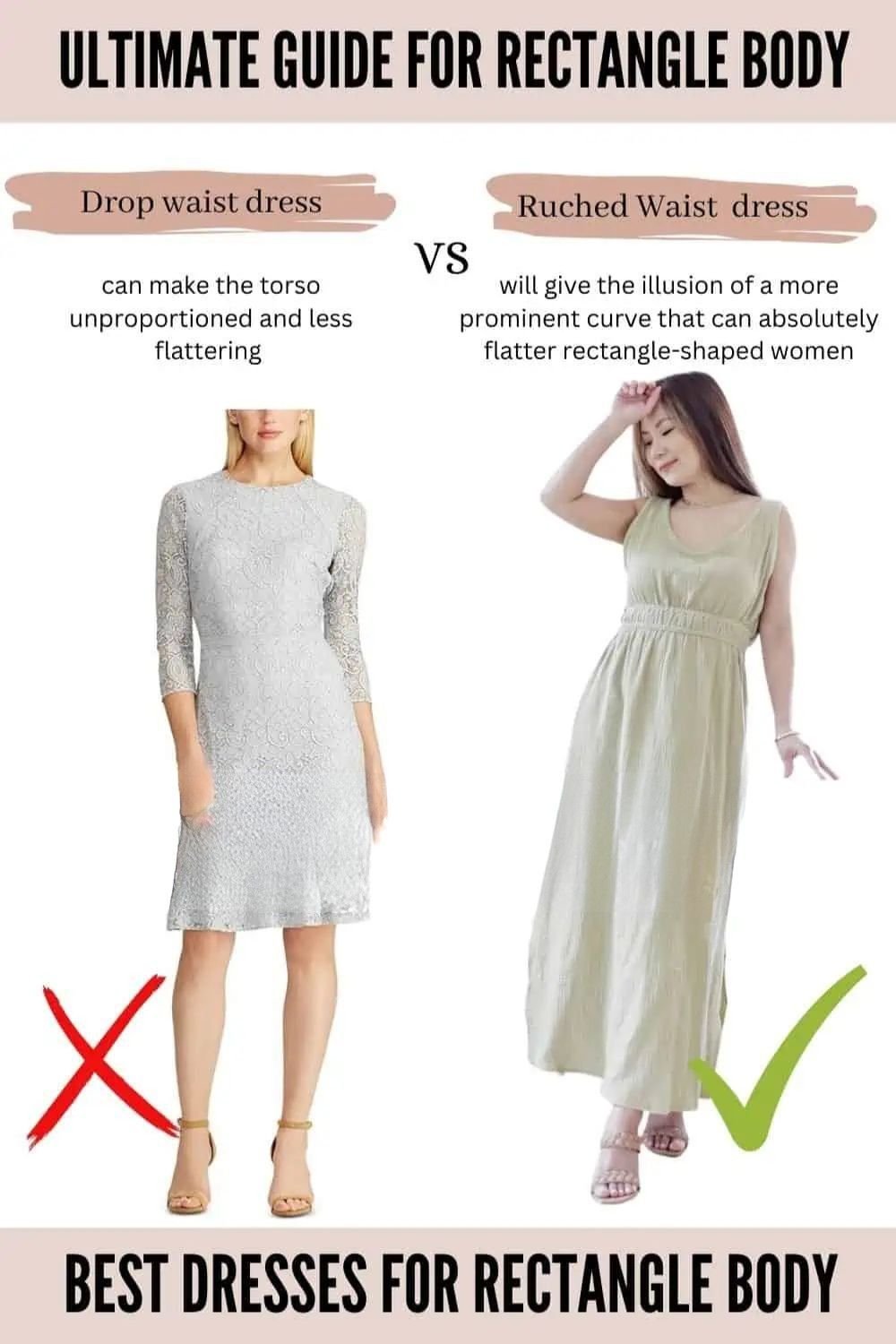 ectangle body shape smart casual outfits wome