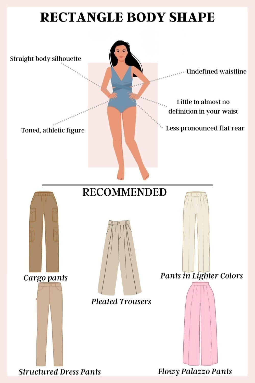 rectangle body shape dressing hacks for women