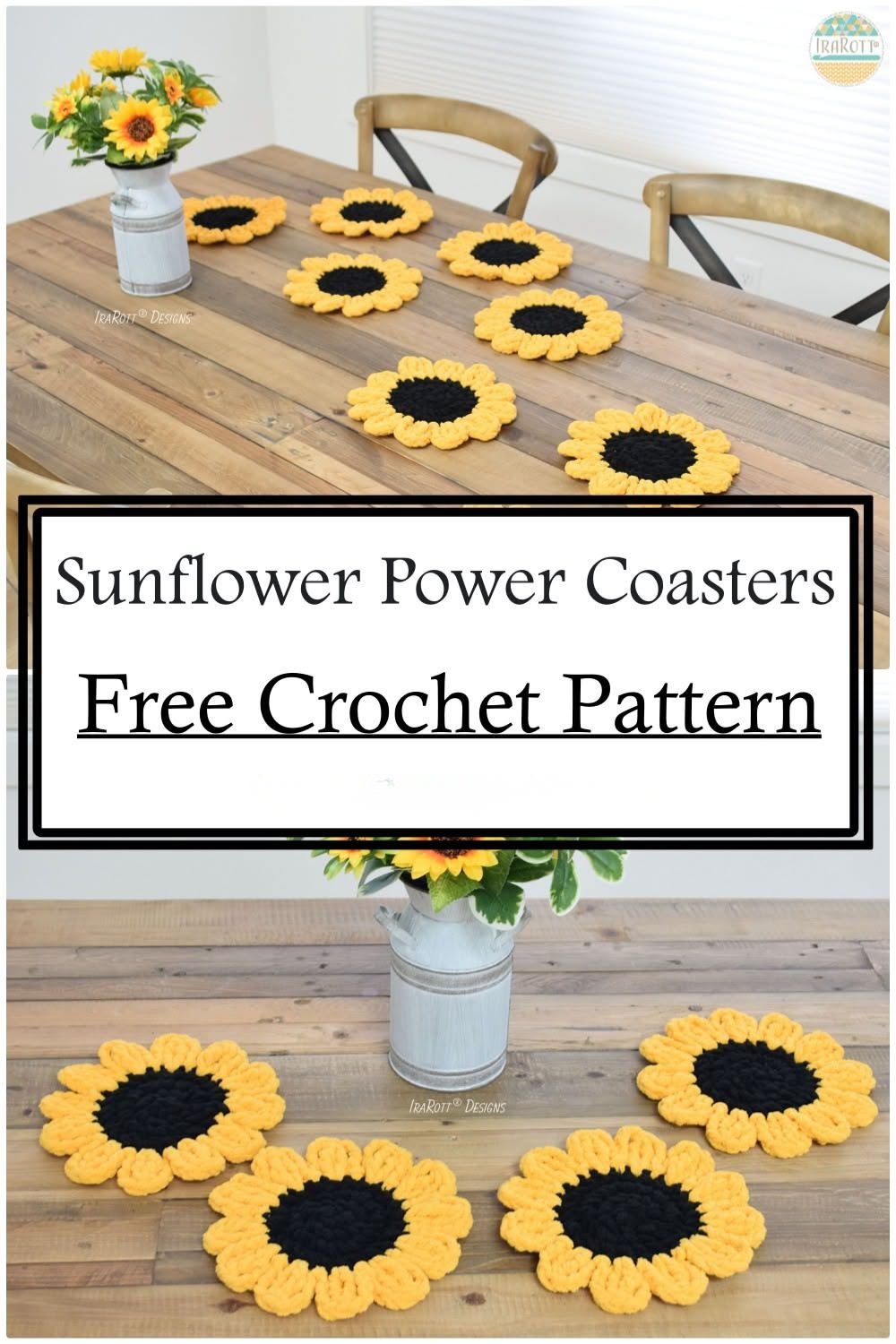 sunflower crochet blanket pattern