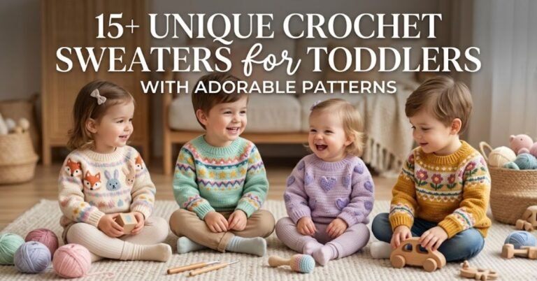 15+ Unique Crochet Sweaters for Toddlers With Adorable Patterns