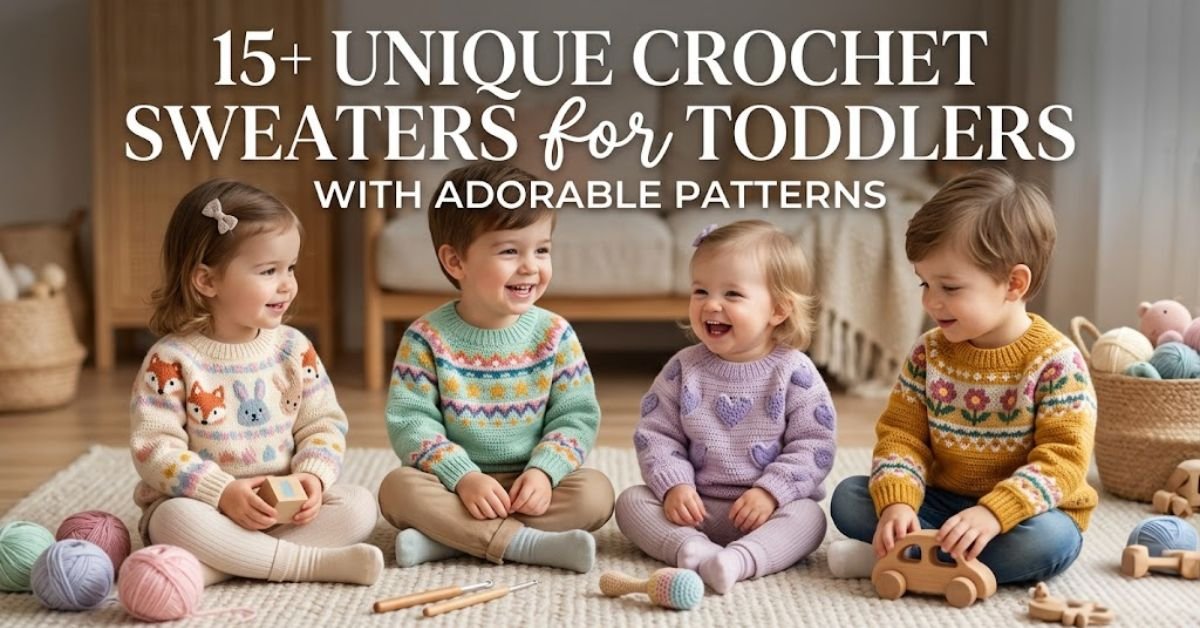 15+ Unique Crochet Sweaters for Toddlers With Adorable Patterns