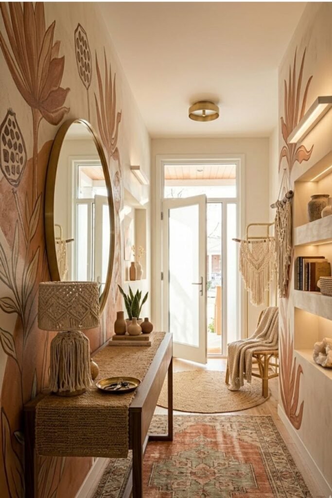 Boho Botanical Mural