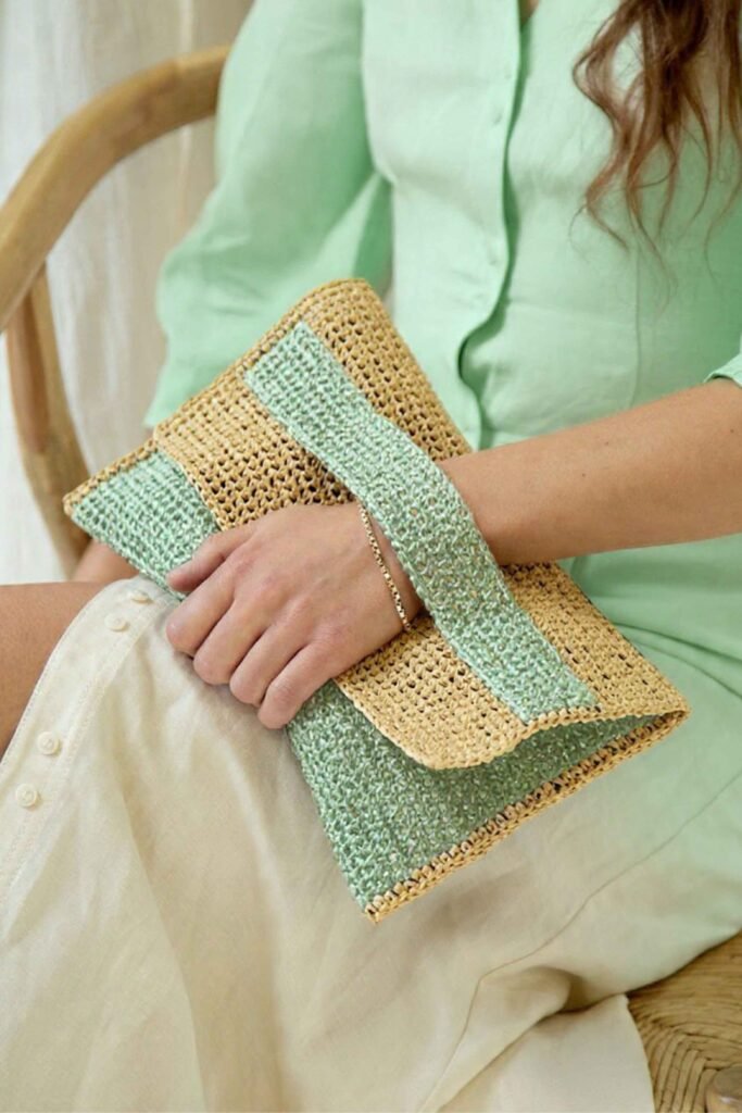 Classic Fashionable Crochet Clutch Purse