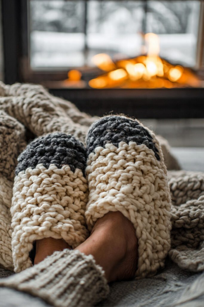 Cozy Chunky Crochet Slippers