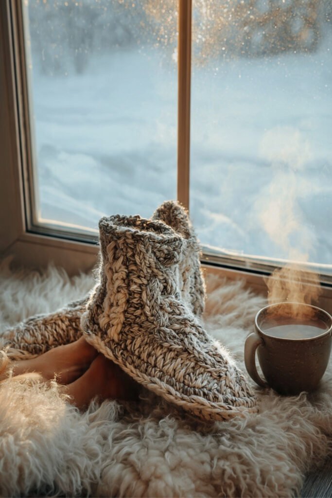 Crochet Boot Slippers
