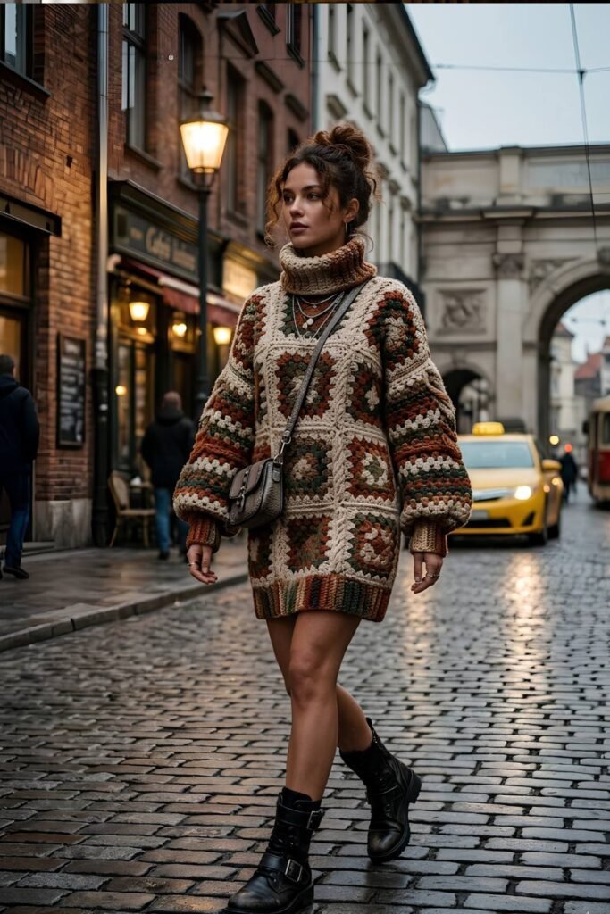 Crochet Sweater Dresses