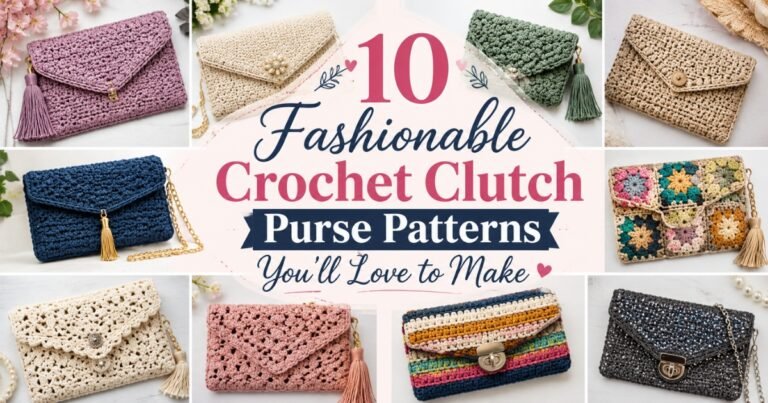 Fashionable Crochet Clutch Purse Patterns
