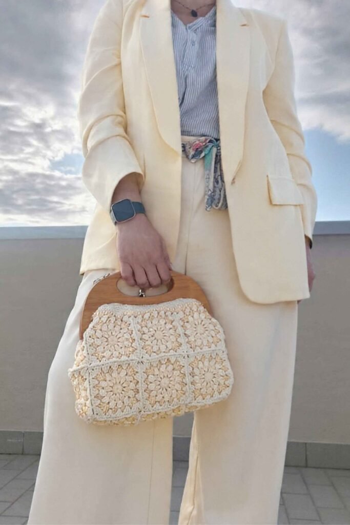 Granny Square Crochet Clutch
