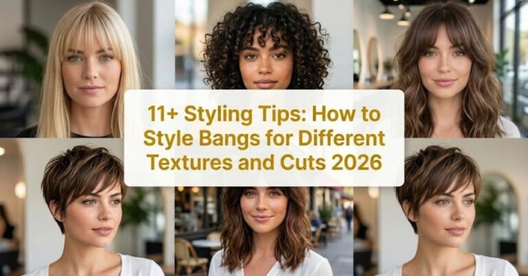 How to Style Bangs