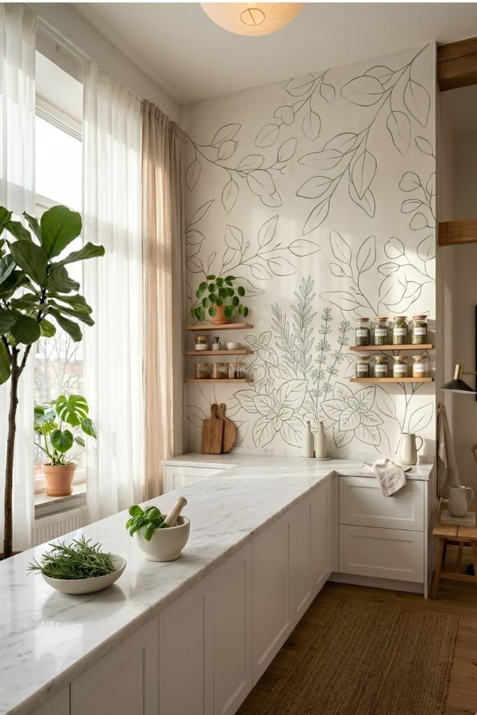 Kitchen Botanical Mural