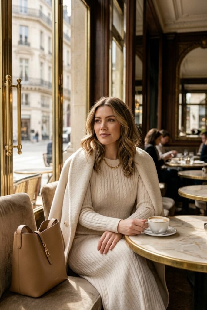 Luxury Coffee Date Outfit
