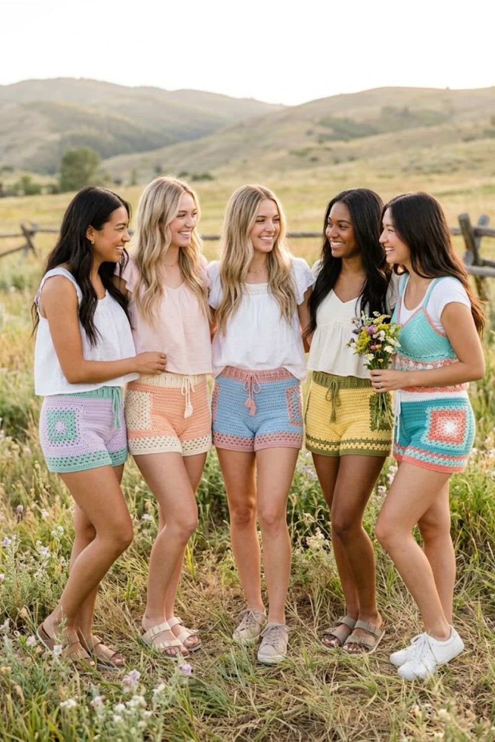 Simple crochet mini shorts pattern free