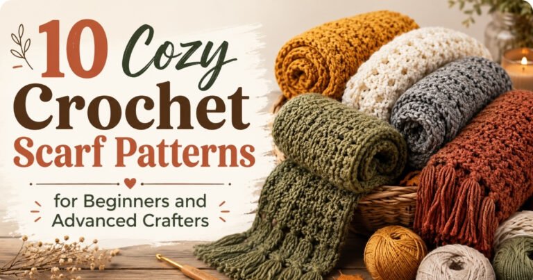cozy crochet scarf patterns