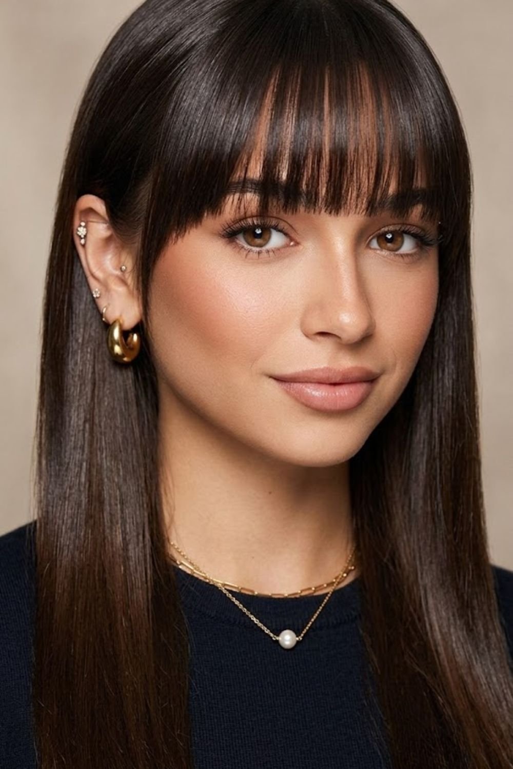 full side swept bangs