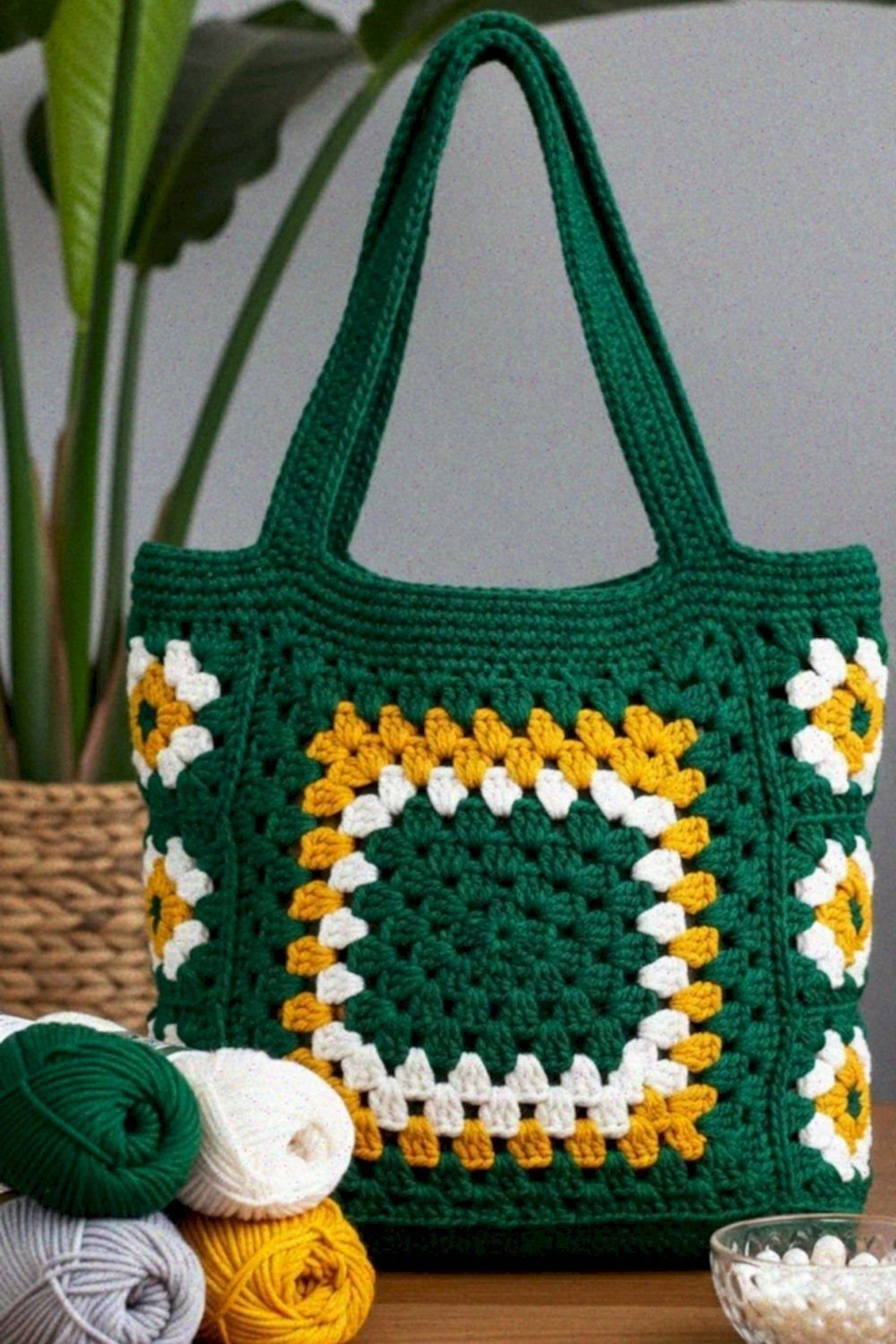 handmade summer tote bag