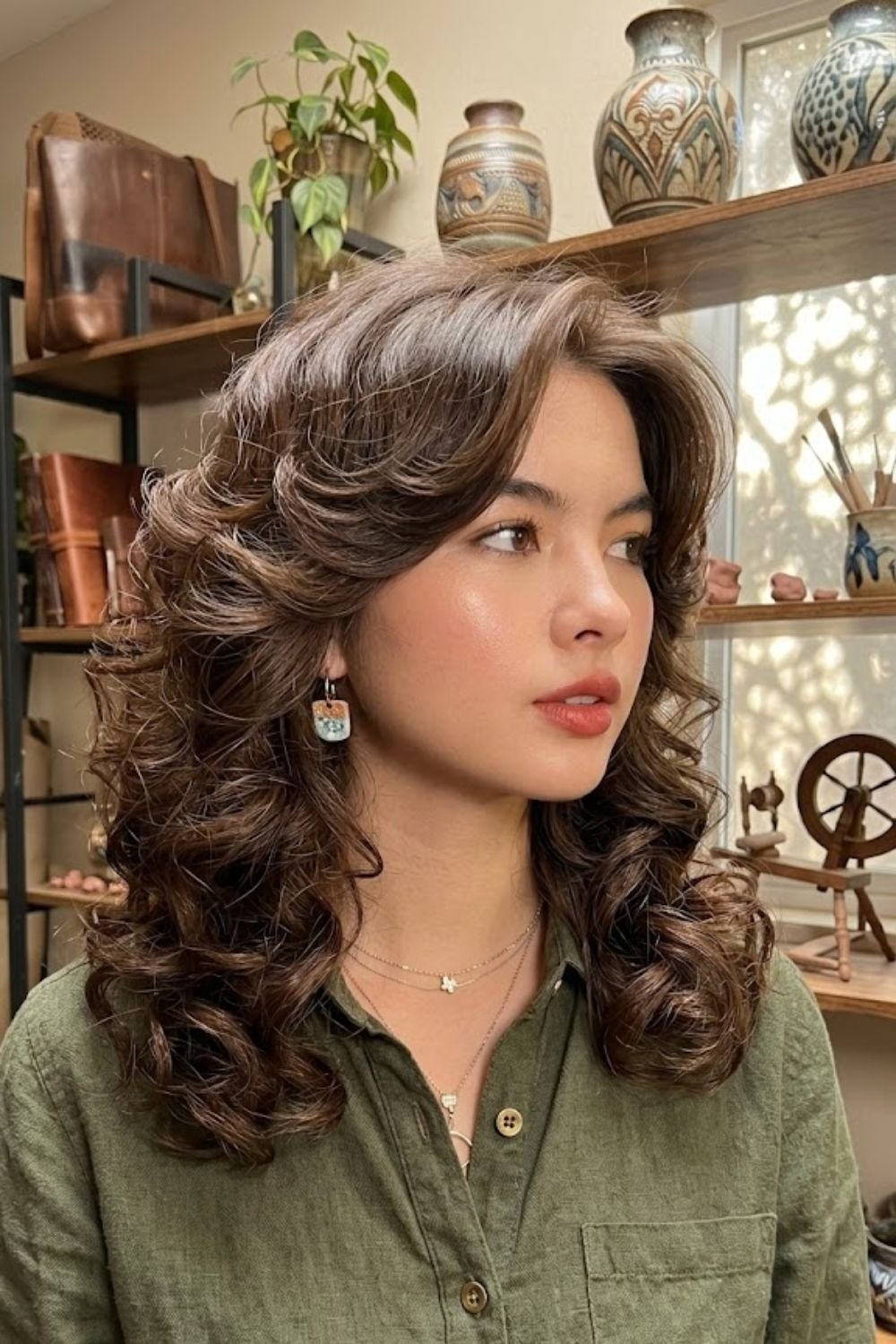 styled bangs