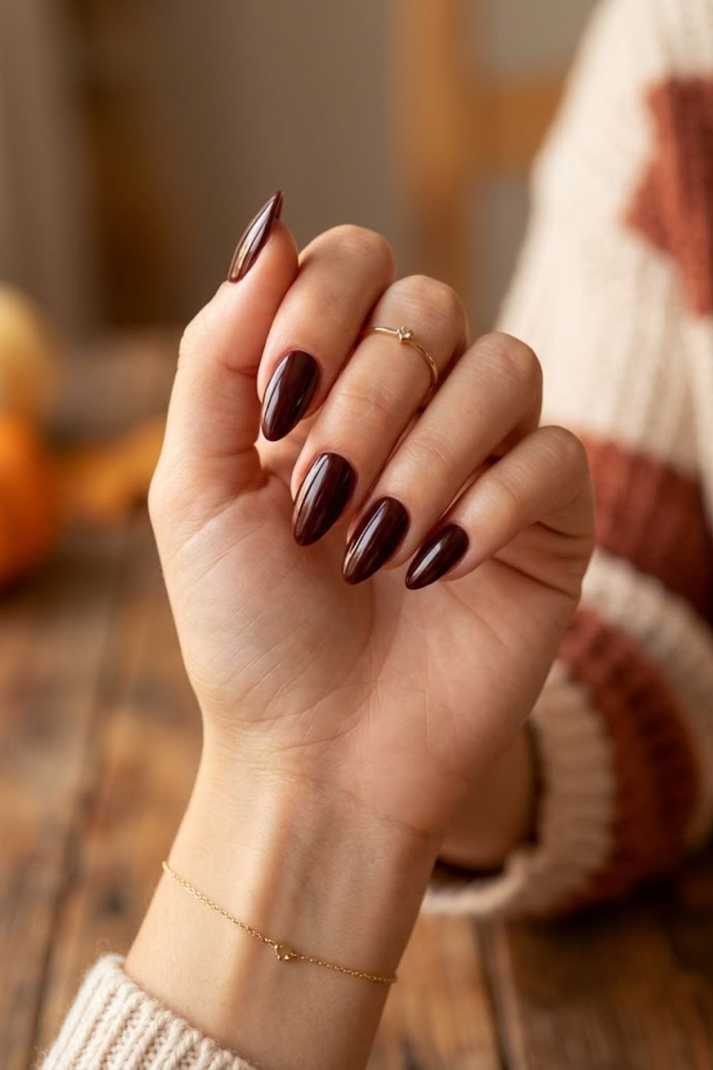 Chrome thanksgiving nails