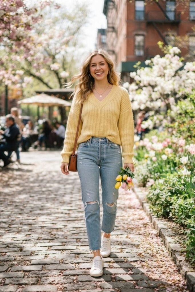 Cute spring outfits with jeans