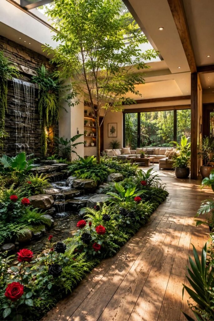 Nature Indoors with Green Plants