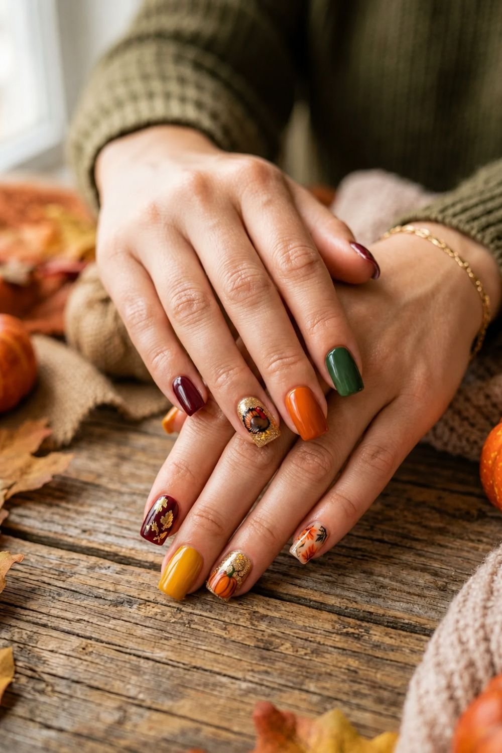 _Pinterest thanksgiving nails ideas