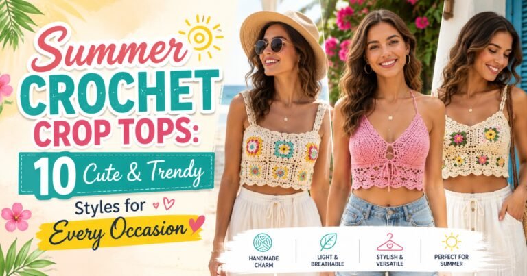 Summer Crochet Crop Tops