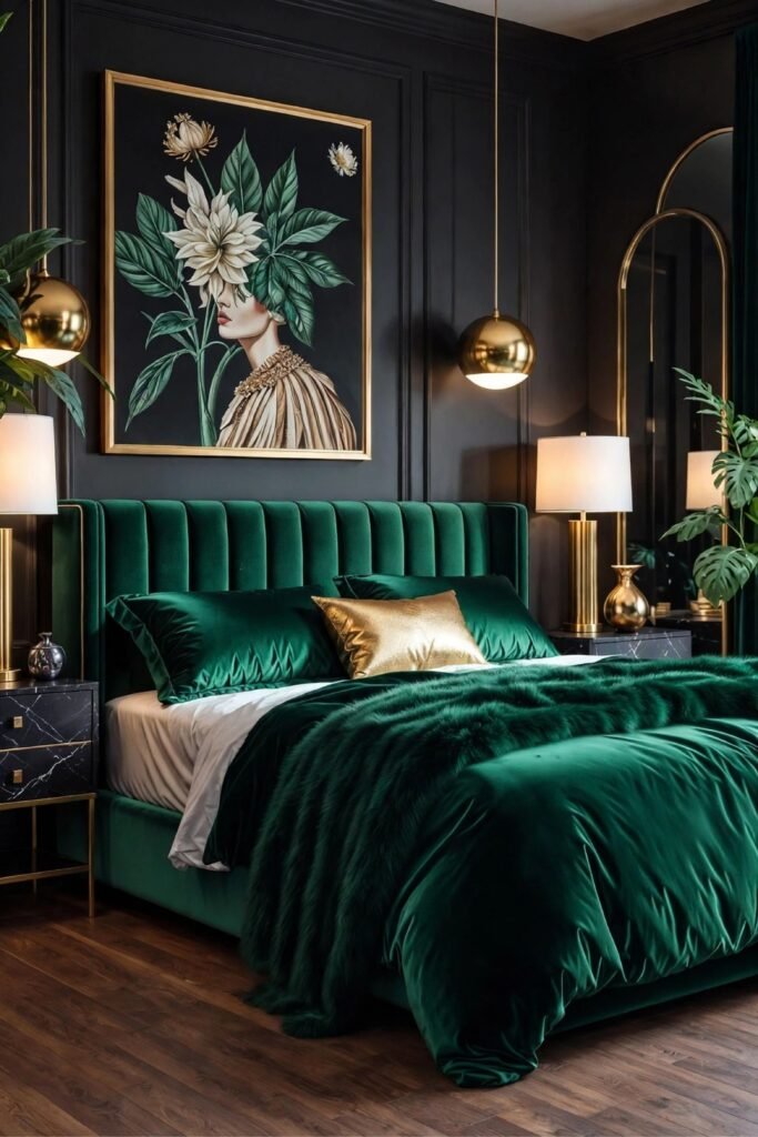 Velvet Emerald Bedding