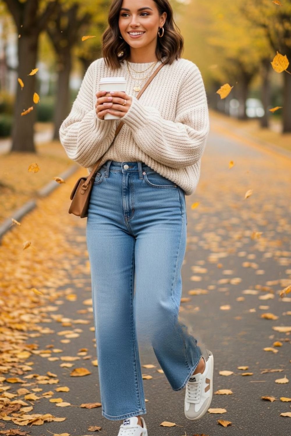 high waisted wide leg jeans outfit